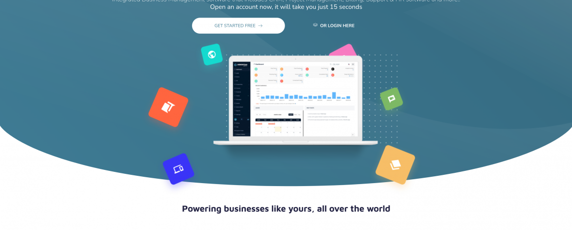 AdminCore-homepage